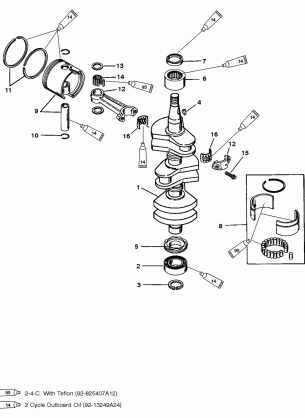 CRANKSHAFT PISTONS AND CONNECTING RODS