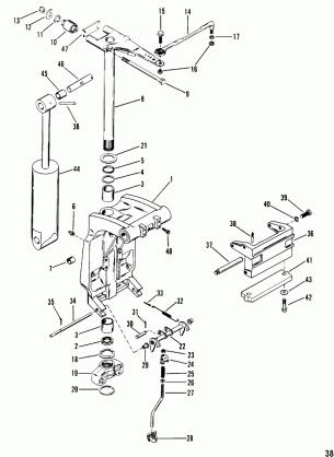 SWIVEL BRACKET AND STEERING ARM