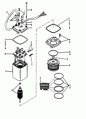 Power Trim Pump(Eaton Rectangular Motor)