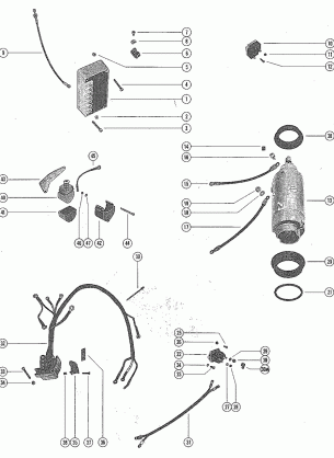 STARTER MOTOR STARTER SOLENOID RECTIFIER & WIRING HARNESS