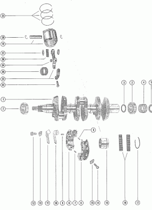 CRANKSHAFT PISTONS AND CONNECTING RODS