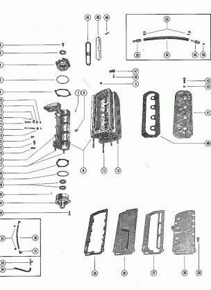 CYLINDER BLOCK AND CRANKCASE ASSEMBLY