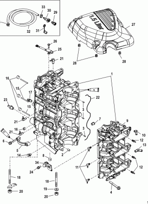 Cylinder Block and Crankcase