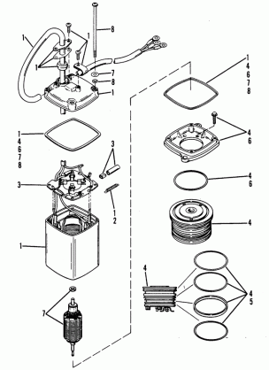 POWER TRIM PUMP (EATON RECTANGULAR MOTOR)