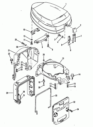 TOP COWL AND SUPPORT BRACKETS