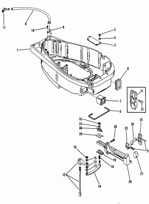 BOTTOM COWL AND SHIFT LINKAGE