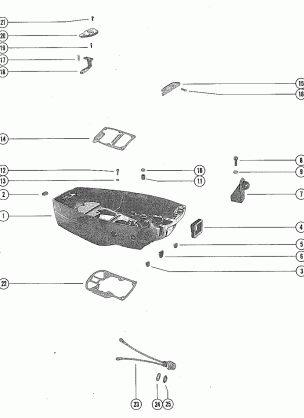 BOTTOM COWL AND STOP SWITCH ASSEMBLY