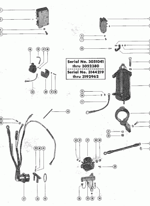 STARTER MOTOR AND WIRING HARNESS