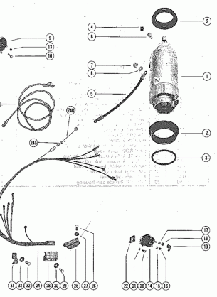STARTER MOTOR AND WIRING HARNESS