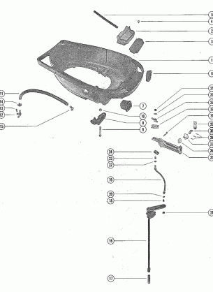 BOTTOM COWL AND SHIFT LINKAGE