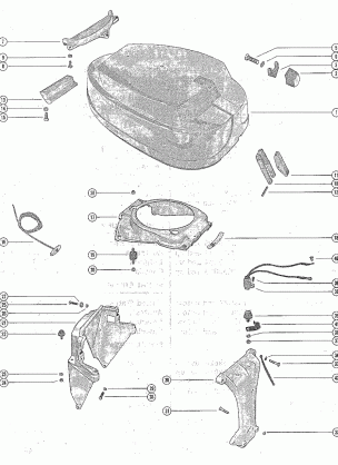 TOP COWL AND SUPPORT BRACKETS