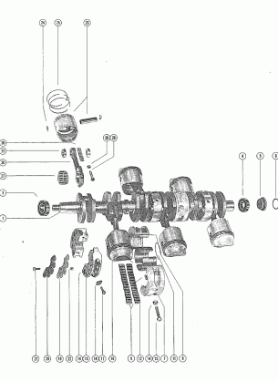 CRANKSHAFT PISTONS AND CONNECTING RODS