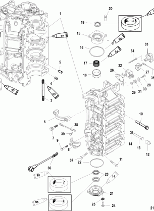 CYLINDER BLOCK AND END CAPS