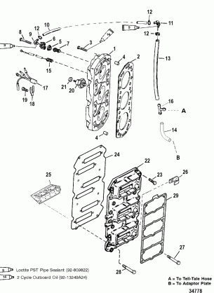 REED BLOCK AND CYLINDER HEAD
