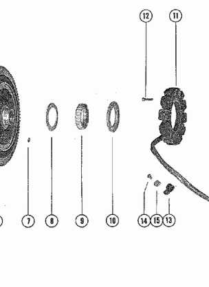 FLYWHEEL ASSEMBLY AND STATOR