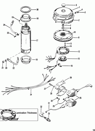 Flywheel Starter Motor and Ignition Coils