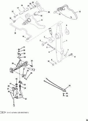 Throttle Lever and Shift Shaft