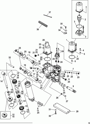 POWER TRIM COMPONENTS(CAST PUMP HOUSING)