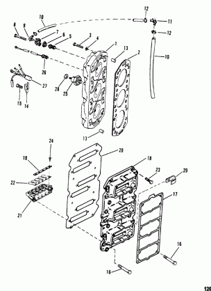 Reed Block And Cylinder Head