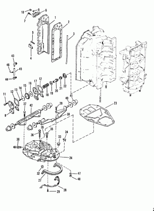 EXHAUST MANIFOLD AND EXHAUST PLATE
