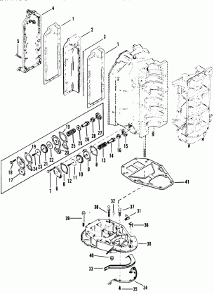 EXHAUST MANIFOLD AND EXHAUST PLATE