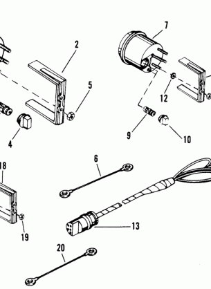 TACHOMETER TRIM GAUGE TEMPERATURE GAUGE