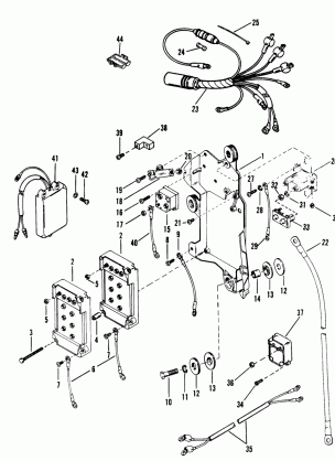 WIRING HARNESS STARTER SOLENOID AND RECTIFIER