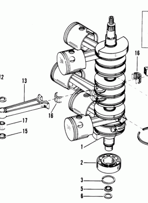 CRANKSHAFT PISTONS AND CONNECTING RODS