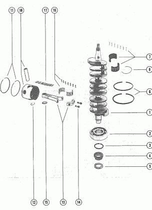 CRANKSHAFT PISTONS AND CONNECTING RODS