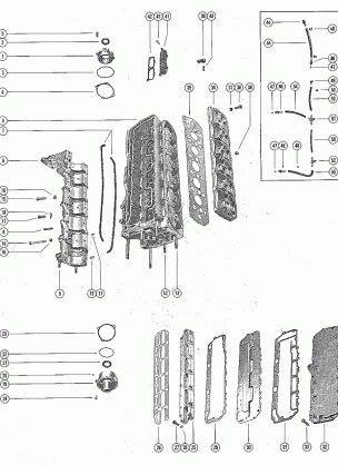 CYLINDER BLOCK AND CRANKCASE ASSEMBLY