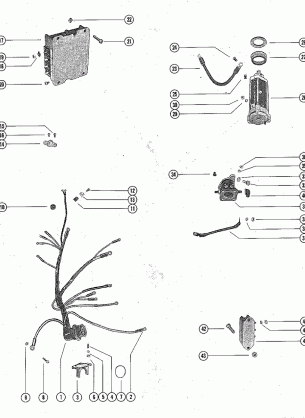 STARTER MOTOR STARTER SOLENOID RECTIFIER AND WIRING HARNES