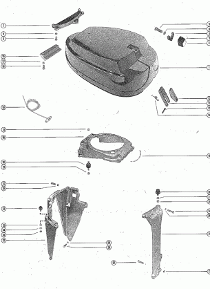 TOP COWL AND SUPPORT BRACKETS