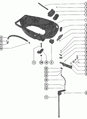 BOTTOM COWL AND SHIFT LINKAGE