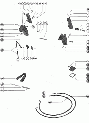 TRIM CYLINDERS AND HYDRAULIC HOSES