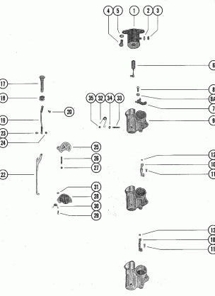 CARBURETOR LINKAGE AND CHOKE SOLENOID