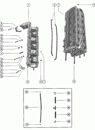 CYLINDER BLOCK AND CRANKCASE ASSEMBLY