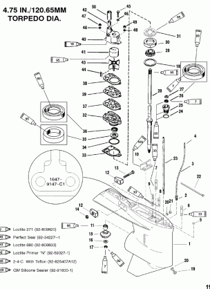 Gear Housing(Driveshaft-Counter-S / N-0G437999 & Below)