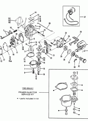 CARBURETOR ASSEMBLY WMC 17\17B\17C18\18A\18B 20 / 20A / 20B23