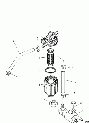 Fuel Filter Assembly(USA-1B153167 / BEL-0P360020 and Below)