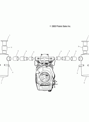 EXHAUST - B045606DA / DC / DB / DD / B045706CA / CC / CB / CD / B045607CA / CC / CB / CD / B045707CA / CC / CB / CD (4990669066A09)