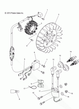 ELECTRICAL IGNITION SYSTEM - S17CBA5 ALL OPTIONS (49SNOWMAGNETO14550)