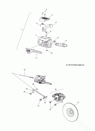 BRAKES BRAKE SYSTEM - S17CEF5BSL (49SNOWBRAKE14550)