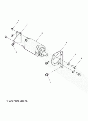 ENGINE STARTER MOTOR - S17CEE5BSL (49SNOWSTARTER14550)