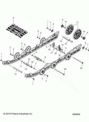 SUSPENSION REAR and TRACK - S17CEE5BSL (600404)