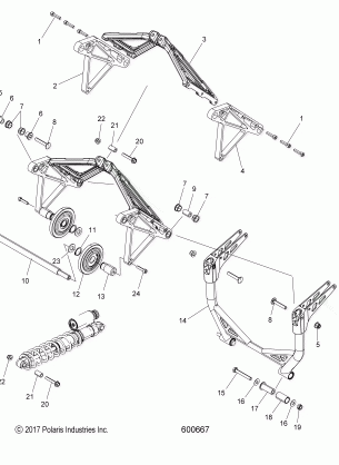 SUSPENSION CRANK ASM. REAR - S17DCH6 ALL OPTIONS (600667)