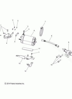 ENGINE STARTER MOTOR - S17DCJ8PS ALL OPTIONS (49SNOWSTARTER158CH)