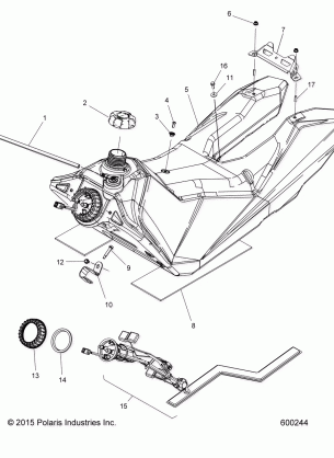 FUEL SYSTEM FUEL TANK ASM. - S17DCL8PSA / PEL (600244)