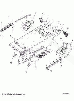 CHASSIS TUNNEL and REAR ASM. - S17DCL8PSA / PEL (600237)