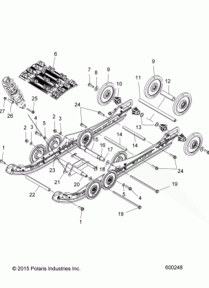 SUSPENSION REAR and TRACK - S17DCL8PSA / PEL (600248)