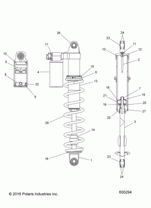 SUSPENSION SHOCK IFS (7044564) - S17DCL8PSA / PEL (600294)